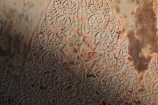 ruined khmer hindu and buddhist temple (angkor vat) in angkor in siem reap in cambodia 