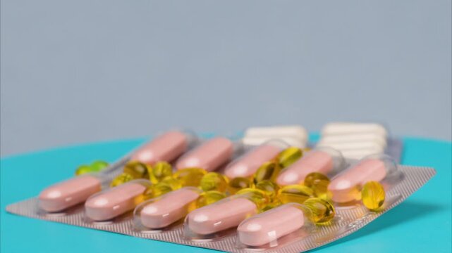 video of vitamins in a chair close-up