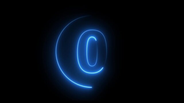 5 second countdown timer animation with neon number text glowing from 5 to 0 with interesting circle animation. Circle countdown timer 5 sec motion animate.