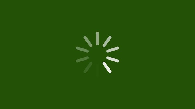 loading wheel animation - Animated spinning load icon with alpha layer transparent background. Loading circle icon motion animate 4k video.