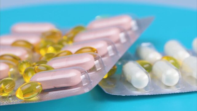 video of vitamins in a chair close-up