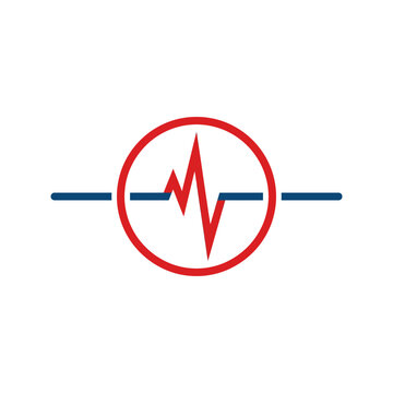 Pulse Monitoring Signal for Real Time System Health Vector Icon