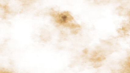 Fototapeta premium Dust sand cloud on a dusty road or sepia toned watercolor smoke. Brown particles splattered on white background image