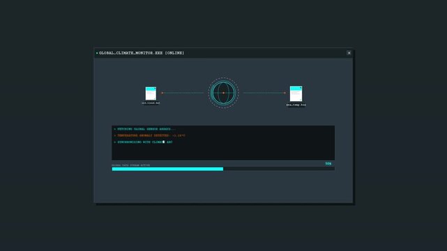 Software installation window running progress bar on computer screen display monitor