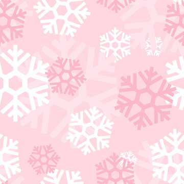 Falling snowflake. Seamless pattern snowflakes. Snow flakes freezing background. Repeated frozen pattern. Winter patern. Repeating design wintry fall snows flake. Crystal prints. Vector illustration