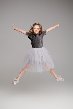 Joyful Girl Jumping