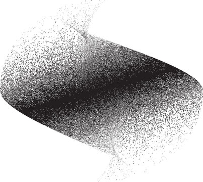 Glitch distorted grungy abstract forms . Blob shape organic. Template for presentation, banner . Fluid isolated shape .Grunge textured . Liquid vector shapes with halftone dots .Screen print texture
