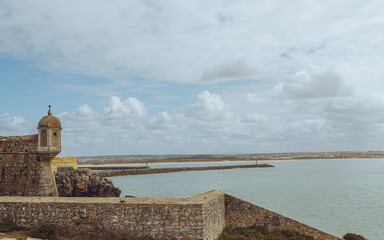 Historic Peniche Fortress overlooking the Atlantic Ocean, Portugal © Marco