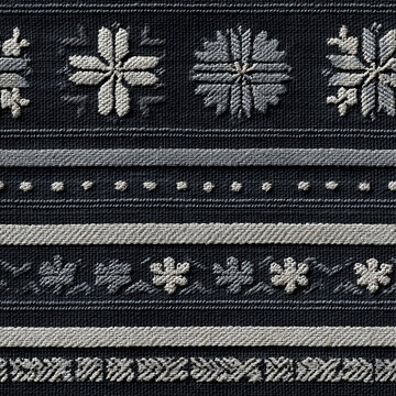 Seamless pattern of a traditional handwoven textile pattern in monochrome gray and white