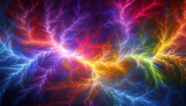 colorful lightning background red yellow blue purple lightning effects colorful thunderstorm rainbow lightning effect electric texture banner