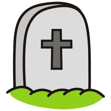 Gravestone Icon Illustration