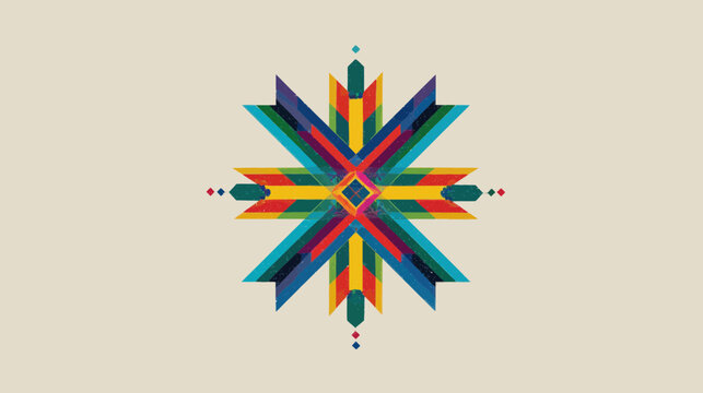 Intricate Mecca-Inspired Geometric Pattern Design Vector