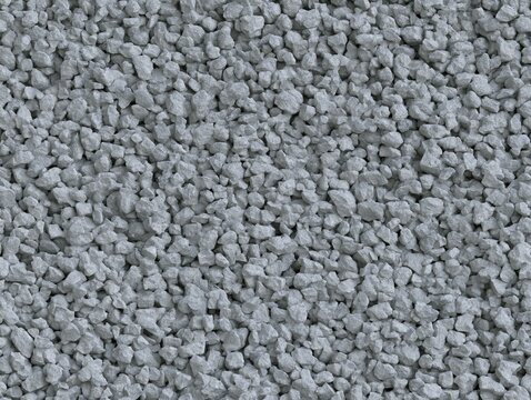 Close up of small gray gravel stones