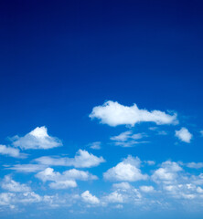 Fototapeta premium clouds on clear blue sky background
