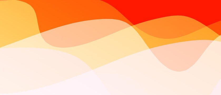 Warm Orange and Peach Abstract Layered Wave Background