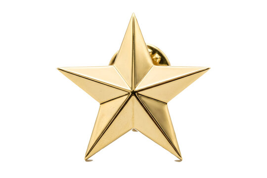 Gold star clipart graphic element with transparent background for holiday branding