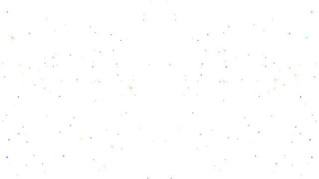 alpha matte channel festive confetti bomb explosion, on white background 4k seamless loop multicolor party popper burst for birthday celebration video background slow motion overlay