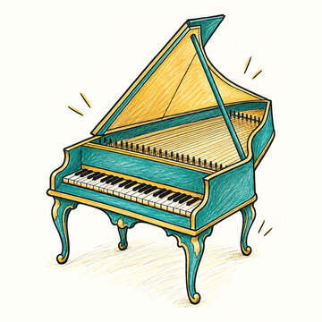 Harpsichord Open Lid