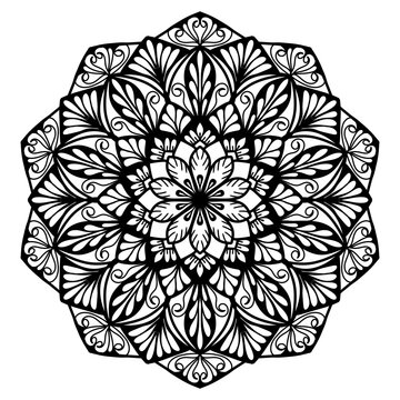 abstract  mandala floral background