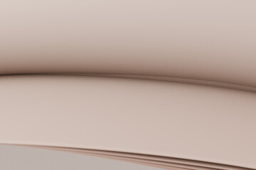 3D Abstract smooth beige curved surfaces with composition with overlapping smooth © MD. NADIM MAHMUD