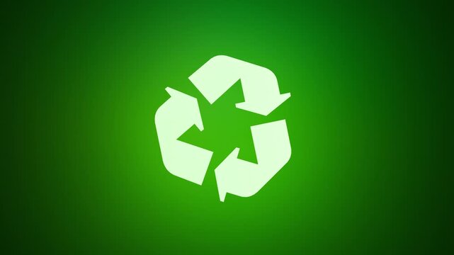 Recycle sign rotation, reuse materials, eco friendly concept