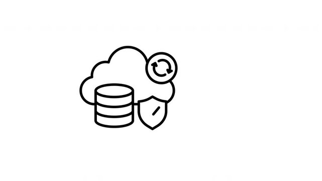 Cloud Data Security Protection, cloud security, data protection, secure cloud, database security, cybersecurity, animation, animated
