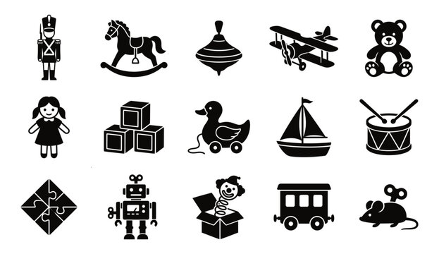 A delightful collection of vintage toys evoking the magic and wonder of christmas morning celebrations