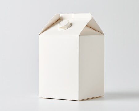 Blank Milk Carton with Lid