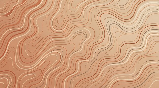 Abstract topographic line pattern background for design with copy space