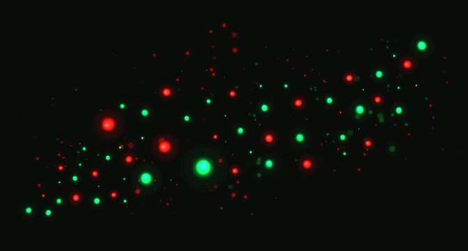 Red magic dust and flickering sparkles, abstract glowing particles cloud and bokeh effect, luxury golden glitter spray for holiday card design, shining light overlay for creative graphic projects	