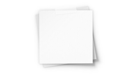 White sticky note paper mockup with clear adhesive tape isolated on transparent background, realistic square post-it memo pad for office reminder and message board © Josnara