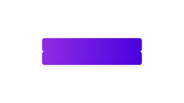 Vibrant Purple Gradient Equal Sign Mathematical Symbol Two Bars Separating and Rejoining Seamless Loop