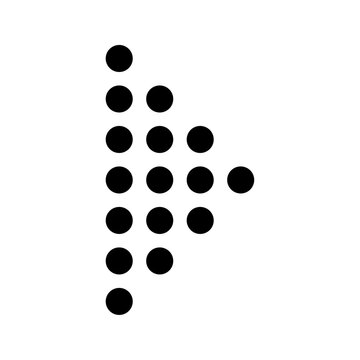 Dotted right arrow icon