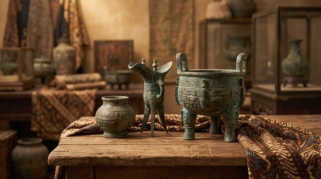Pottery is a vessel made of bronze used by traditional Javanese society.