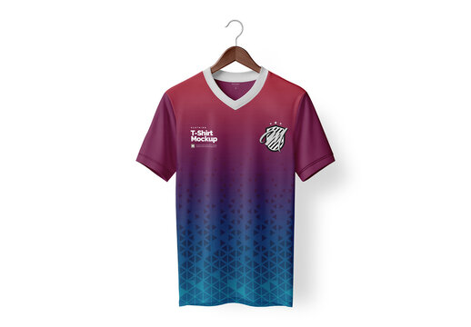T-shirt on Hanger Mockup Realistic Render for Portfolio and Brand Identity
