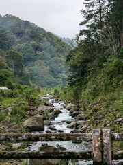 Gran rio con cascadas en montañas de Panama © crist.cort