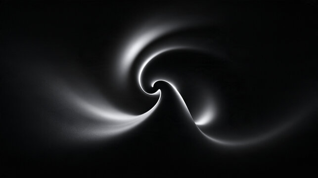 Abstract Monochrome Spiral Swirl Vortex Motion Background