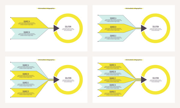 Business infographic template. Goal chart with options, steps. Vector chart.