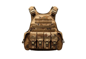 Obraz premium Military tactical bulletproof vest providing protection and security