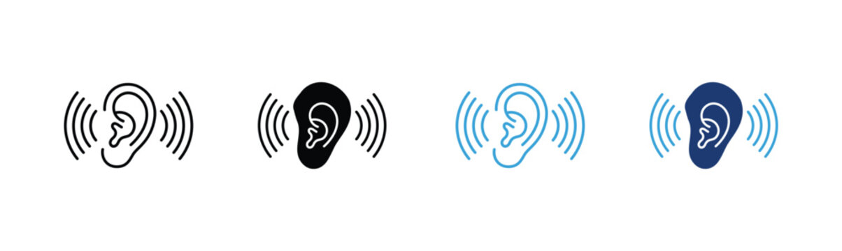 A diverse collection of four distinct fingerprint icons showcasing variations in pattern color and visual representation for identification