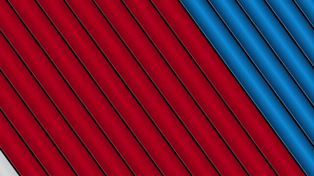 Abstract background with red and blue diagonal stripes and lines pattern