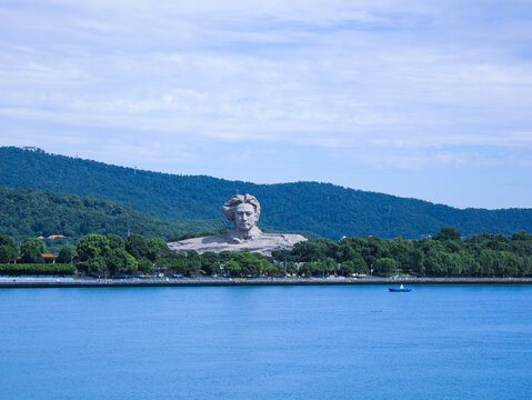 Mao Zedong Statue on Orange Isle in Changsha, China