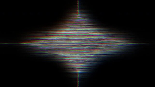 Television turn on and off switch effect vhs glitch static retro screen animation