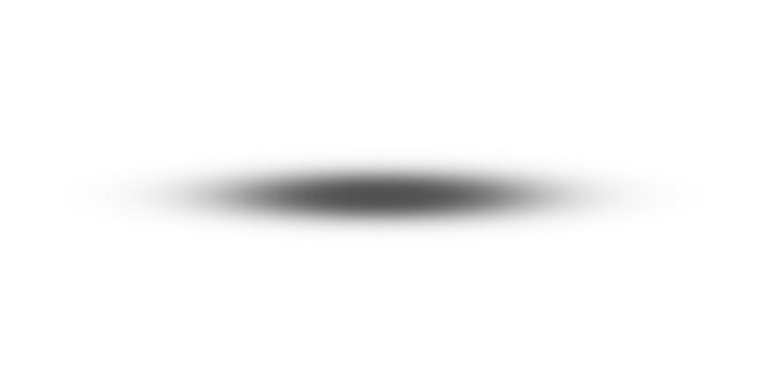 Realistic Oval Drop Shadow PNG Isolated on Transparent Background for Object Placement Mockup Design