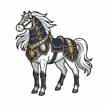Armored horse