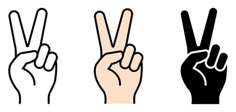 Hand gesture icon set for mobile apps, posters, social media, websites, and graphic design projects.