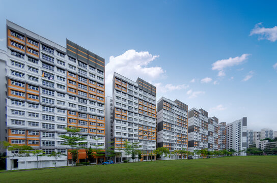 HDB Housing Estate at Bukit Batok West, Singapore