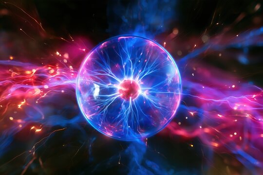 Vibrant plasma sphere pulses with electric energy