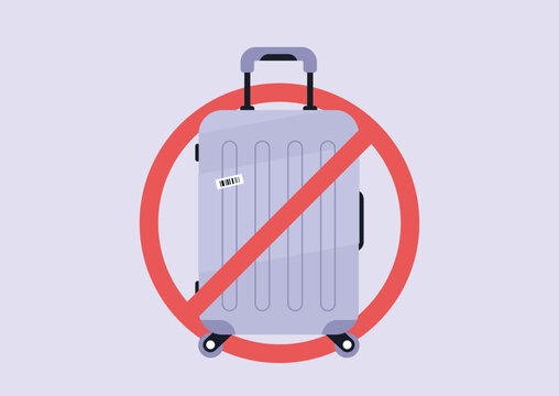 A piece of unattended luggage sits isolated, the unwanted attention raising concerns about safety in bustling travel areas, Measures are needed to ensure public security.