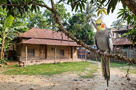 yellow billed hornbill in zoo